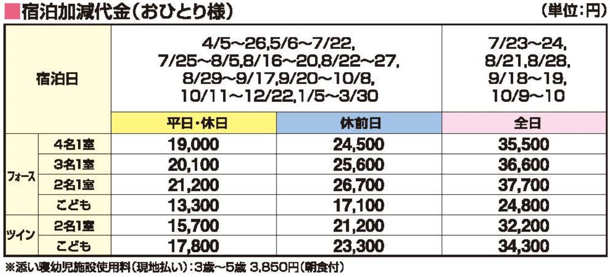 ラビスタ霧島ヒルズ宿泊料金